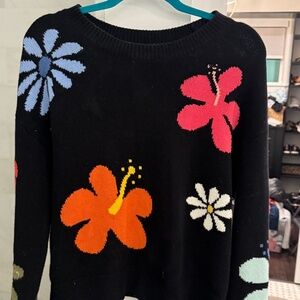 Zoe Rails Sweater Hibiscus Multi Layer